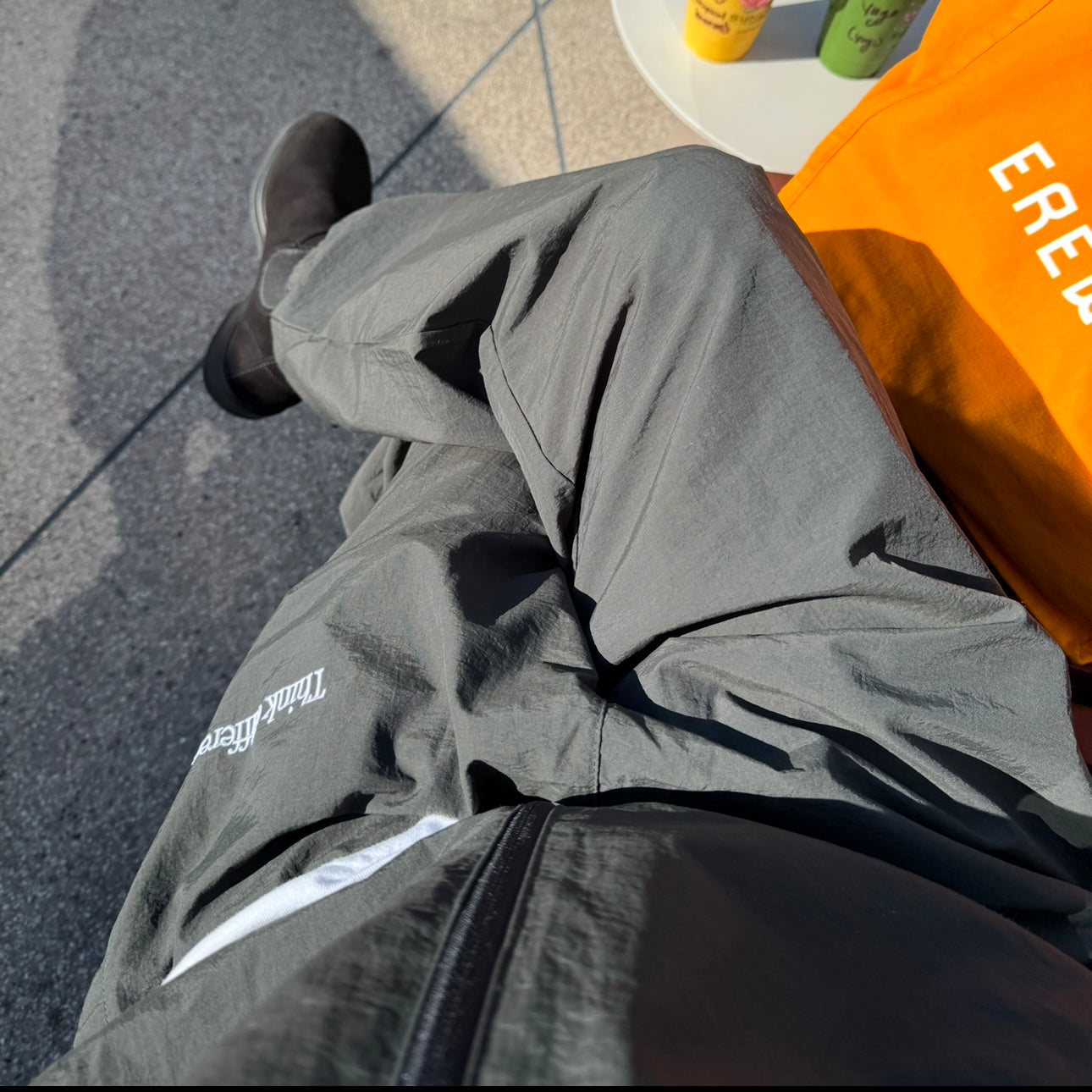 CREW SPORTY SET UP "Think different" CLASSIC OLIVE