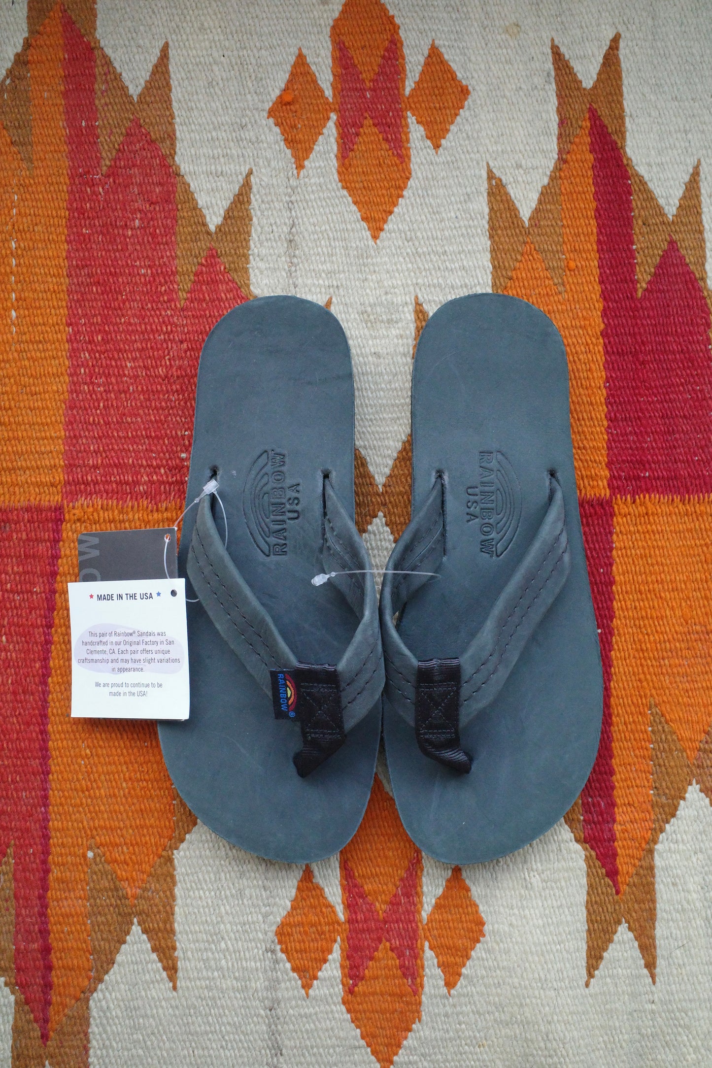 【新品】Rainbow sandal プレミアムレザー　シングルレイヤー［S］MADE IN USA